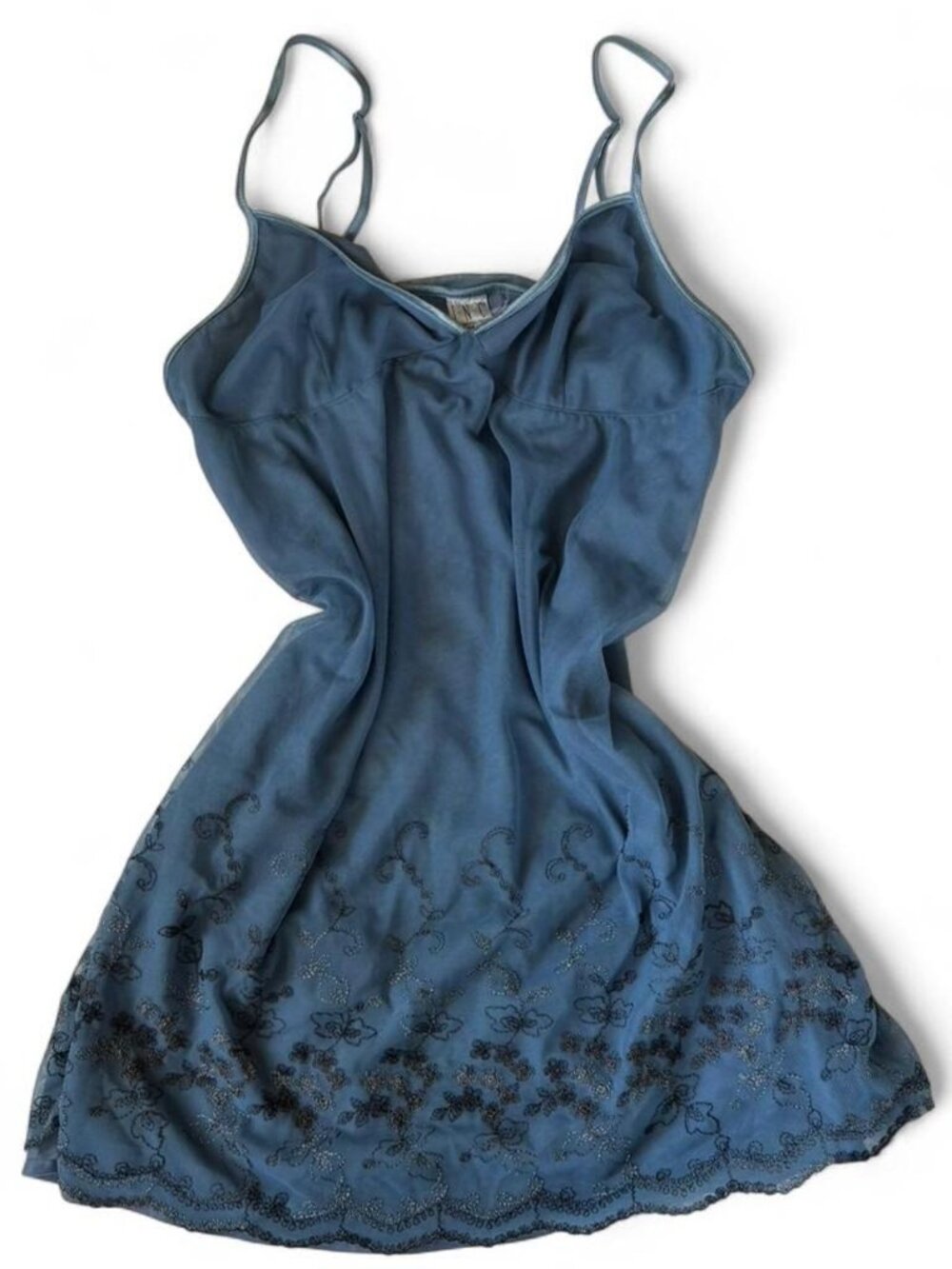 INC International Concepts Y2K Embroidered Coquette 2000s Top - Picture 2 of 5